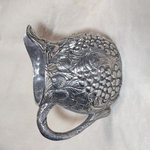 Decorative Silvertone Pitcher
